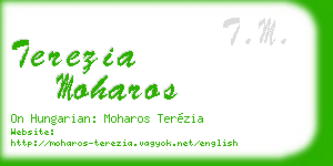 terezia moharos business card